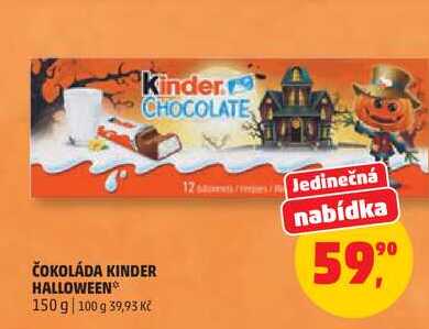 ČOKOLÁDA KINDER HALLOWEEN, 150 g 