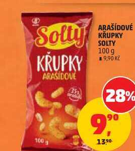 ARAŠÍDOVÉ KRUPKY SOLTY, 100 g