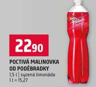 PODĚBRADKY 1,5l sycená limonáda 