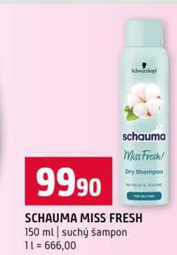 SCHAUMA MISS FRESH 150 ml suchý šampon Terno