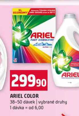 ARIEL COLOR 38-50 dávek vybrané druhy Terno