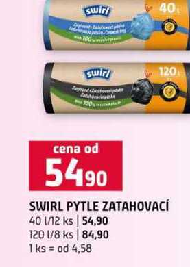 SWIRL PYTLE ZATAHOVACÍ 40l 12 ks 120l 8 ks