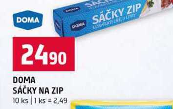 DOMA SÁČKY NA ZIP 10 ks