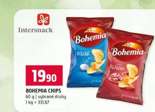 BOHEMIA CHIPS 60 g vybrané druhy