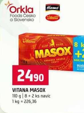 VITANA MASOX 110 g 8+2 ks navíc