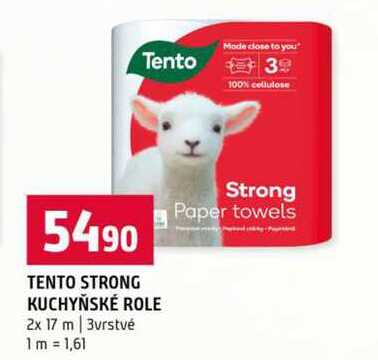 TENTO STRONG KUCHYŇSKÉ ROLE 2x 17 m 3vrstvé Terno