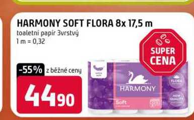 HARMONY SOFT FLORA 8x 17,5 m toaletní papír 3vrstvý Terno