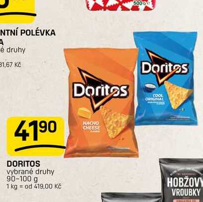 DORITOS vybrané druhy 90-100 g 