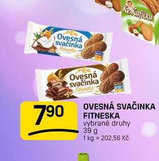 OVESNÁ SVAČINKA FITNESKA vybrané druhy 39 g 