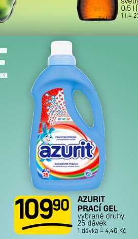 AZURIT PRACÍ GEL vybrané druhy 25 dávek FLOP