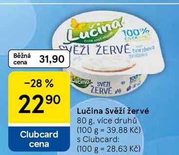 Lučina Svěží žervé, 80 g, více druhů  