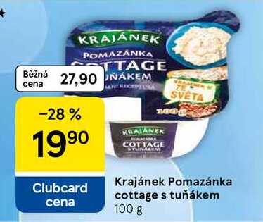 Krajánek Pomazánka cottage s tuňákem, 100 g