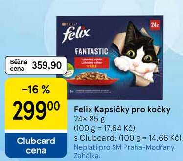 Felix Kapsičky pro kočky, 24× 85 g