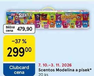 Scentos Modelína a písek, 20 ks Tesco