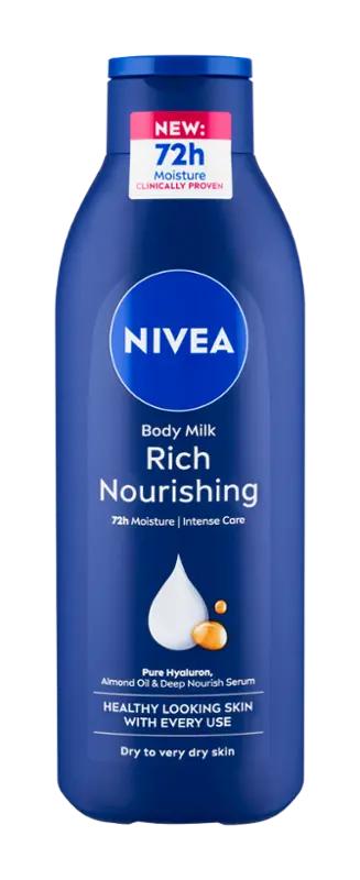 NIVEA Výživné tělové mléko Body Milk Rich Nourishing, 250 ml ROSSMANN