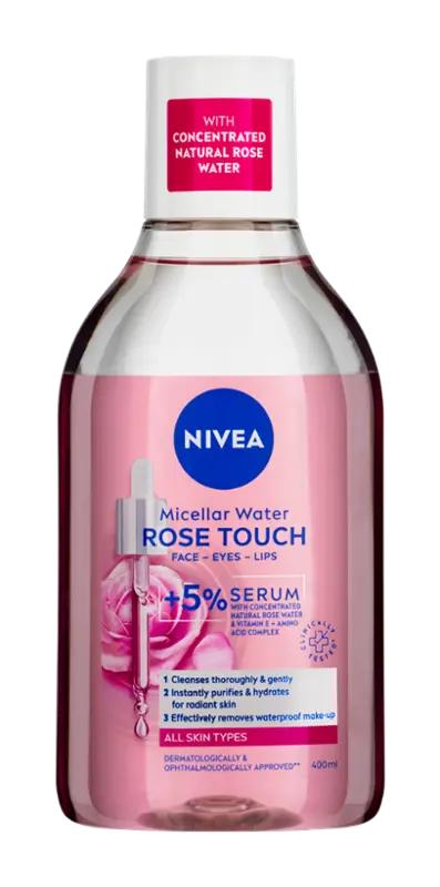 NIVEA Dvoufázová čisticí micelární voda Rose Touch, 400 ml ROSSMANN