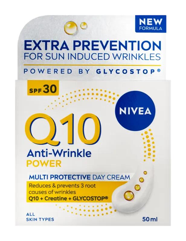 NIVEA Zpevňující denní krém proti vráskám Q10 Power SPF 30, 50 ml