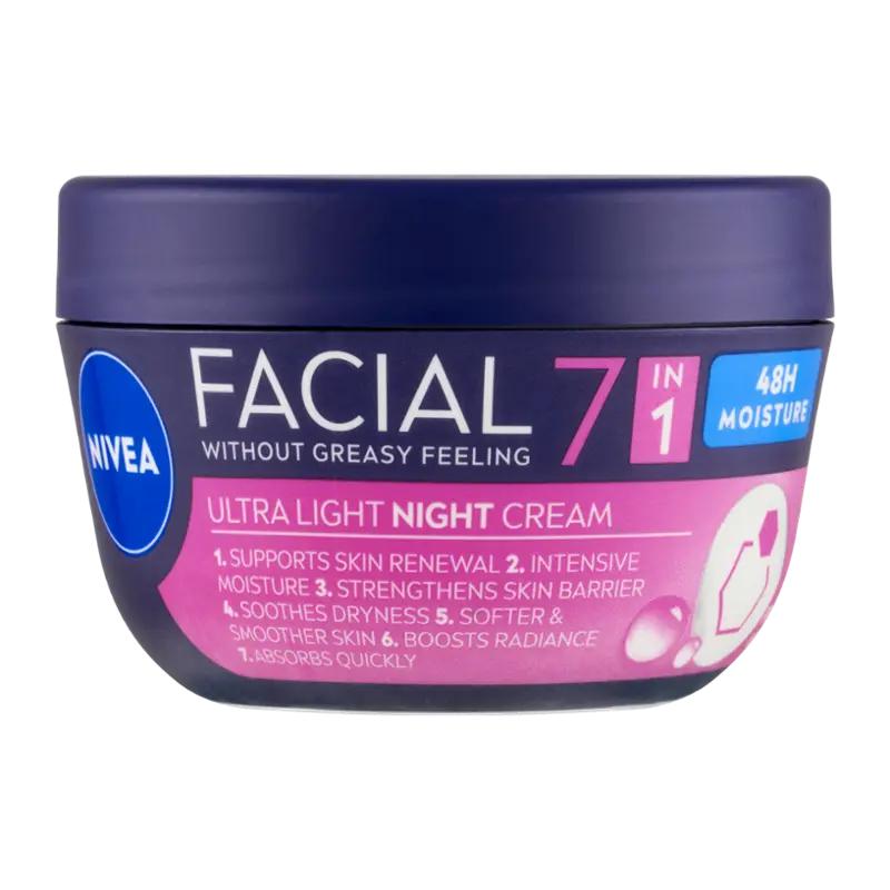NIVEA Hydratační noční krém 7v1 Facial, 100 ml