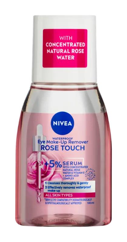NIVEA Dvoufázový odličovač očí a make-upu Rose Touch, 100 ml ROSSMANN