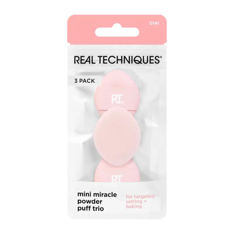 Real Techniques Houbičky na pudr mini, 3 ks ROSSMANN