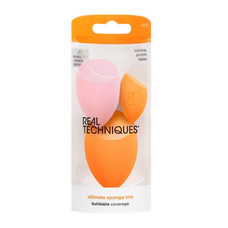 Real Techniques Houbičky na make-up a pudr, 3 ks ROSSMANN