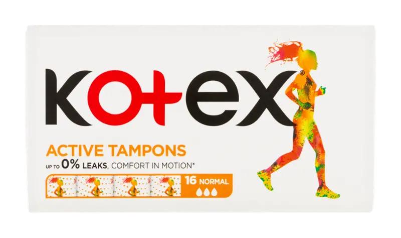 Kotex Tampony Active Normal, 16 ks ROSSMANN