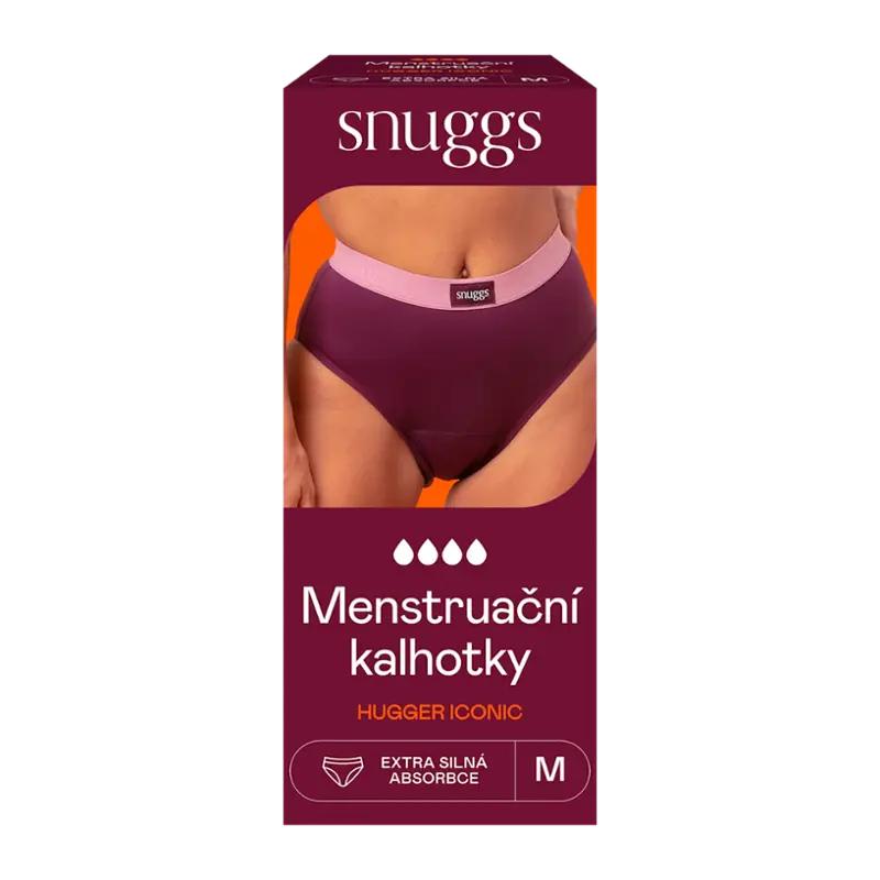 Snuggs Menstruační kalhotky Hugger Iconic Burgundy, 1 ks