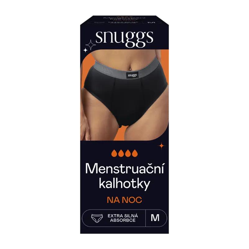 Snuggs Menstruační kalhotky na noc Iconic Černá, 1 ks