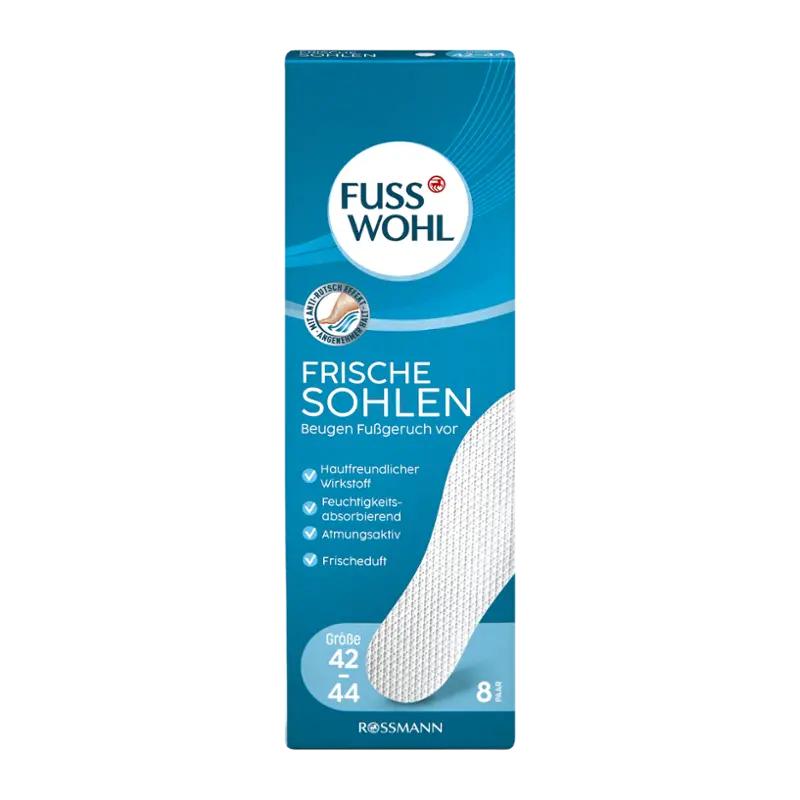Fusswohl Vložky do bot bílé vel. 42/44, 16 ks ROSSMANN