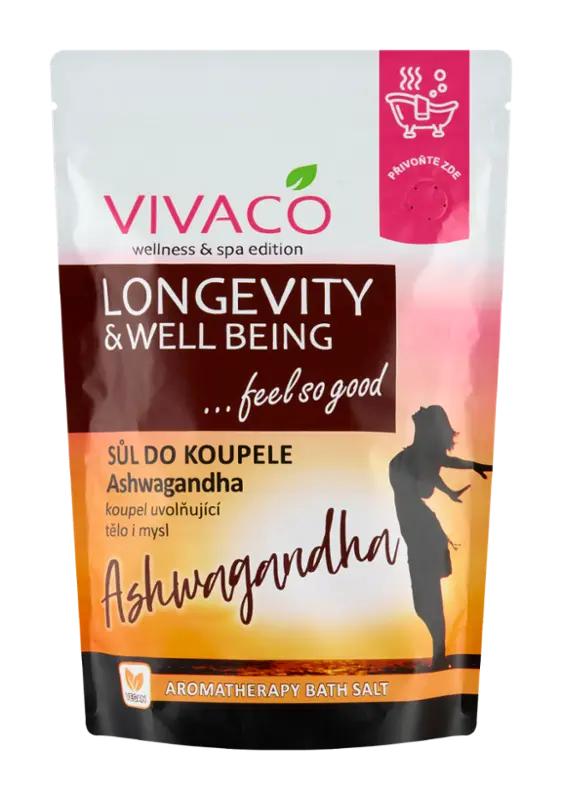 Vivaco Sůl do koupele ashwagandha, 1 kg