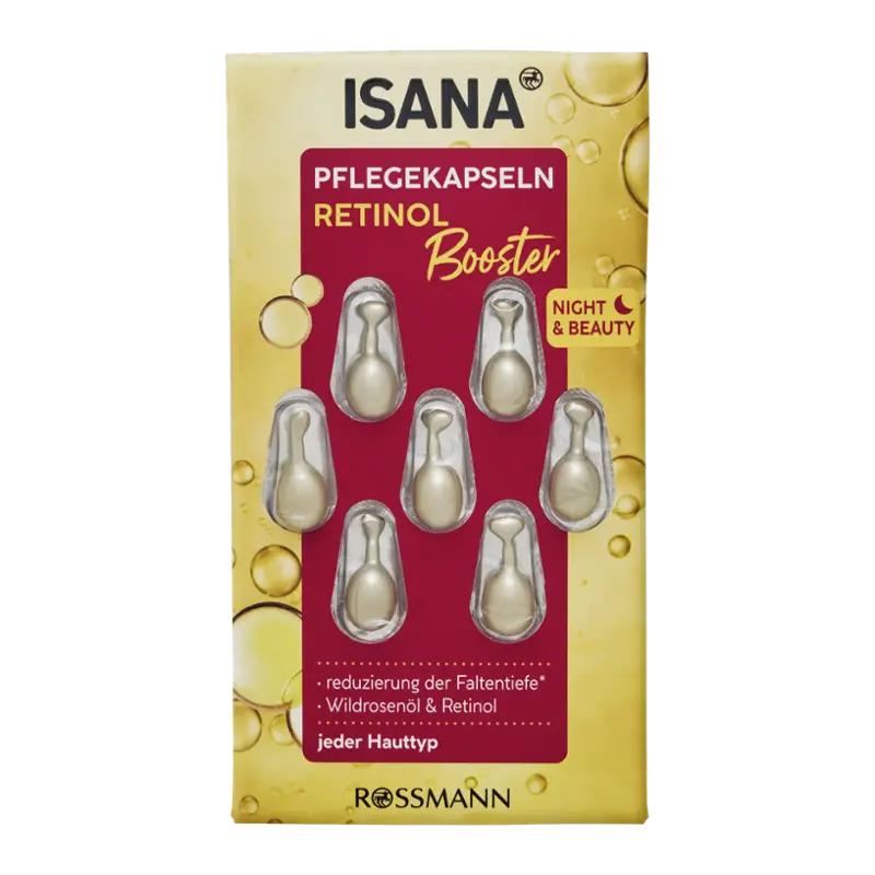 ISANA Pleťové kapsle s retinolem Night & Beauty, 7 ks