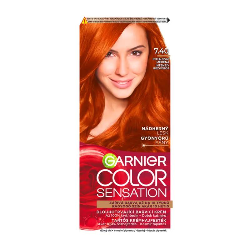 Garnier Barva na vlasy Color Sensation 7.40 intenzivní měděná, 1 ks ROSSMANN