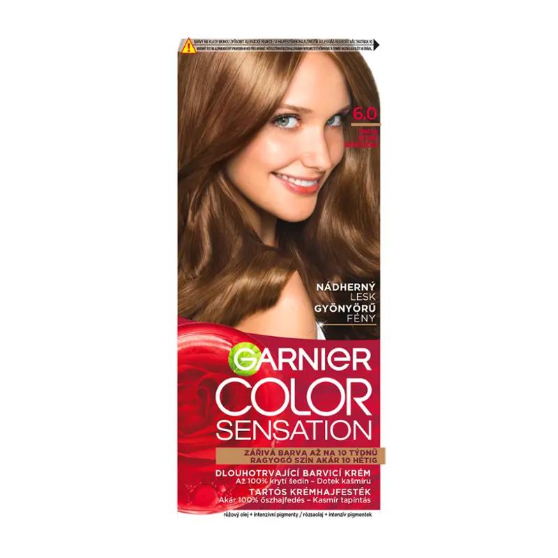 Garnier Barva na vlasy Color Sensation 6.0 tmavá blond, 1 ks ROSSMANN