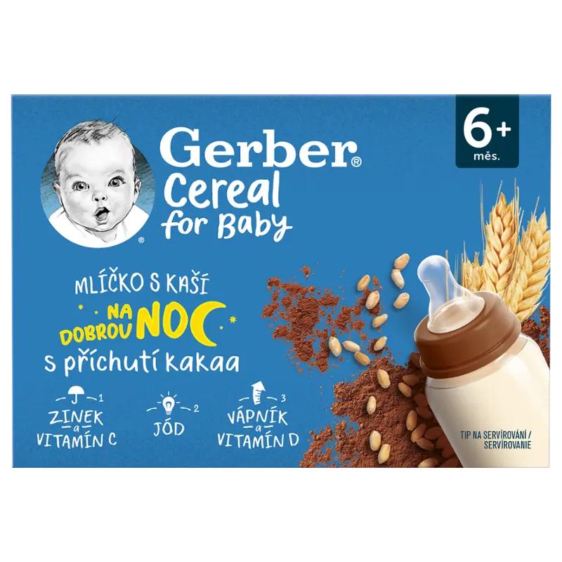 Gerber Mlíčko s kaší s kakaem, 400 ml