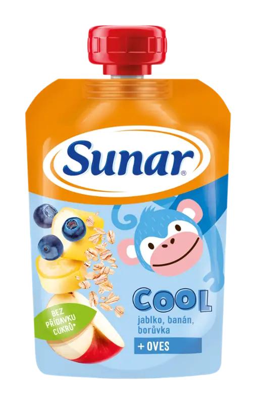 Sunar Ovocná kapsička Cool borůvka, banán, ovesné vločky, 110 g ROSSMANN