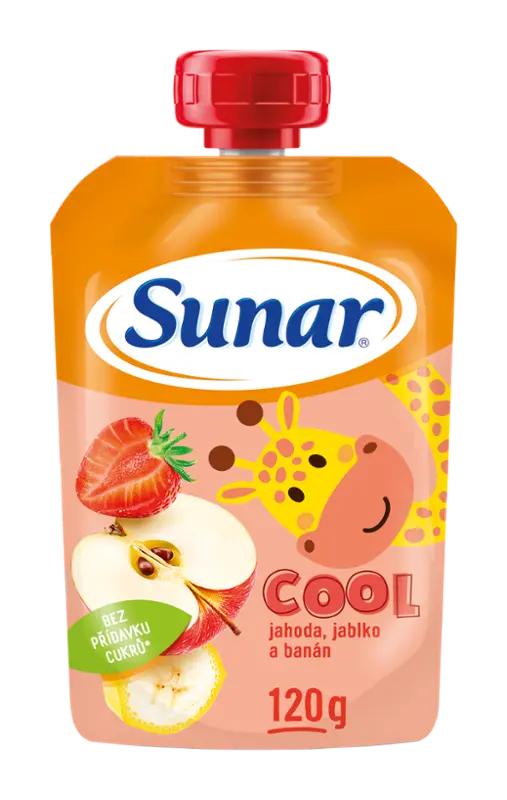 Sunar Ovocná kapsička Cool jahoda, banán a jablko, 120 g ROSSMANN