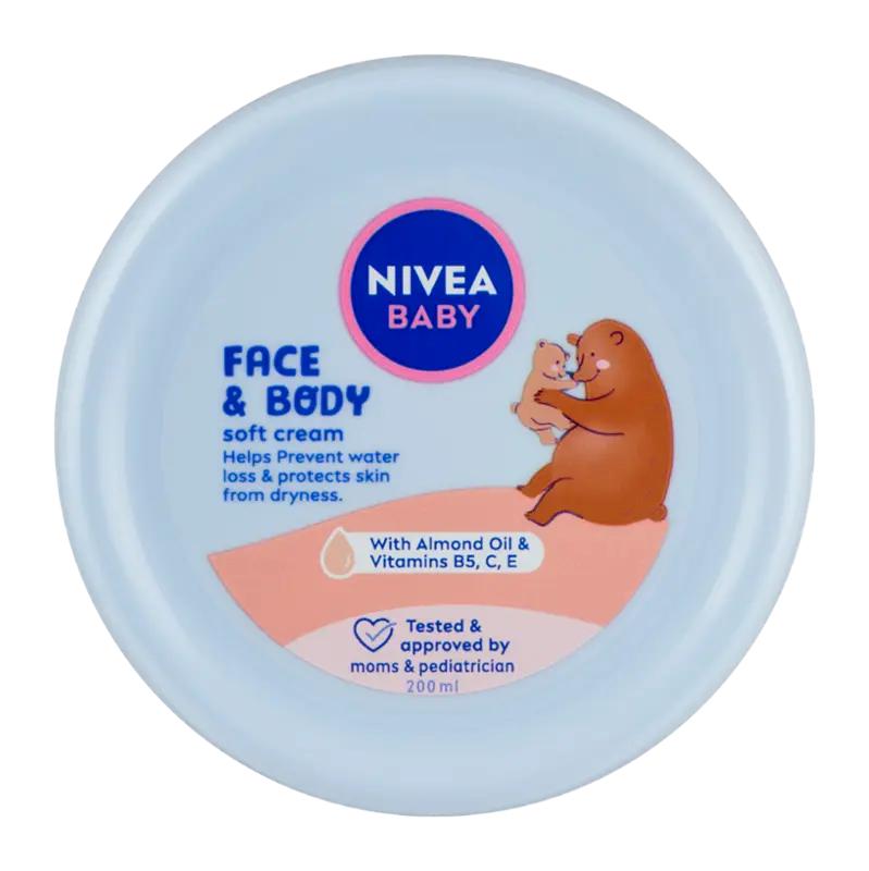 NIVEA Baby Krém na obličej a tělo, 200 ml