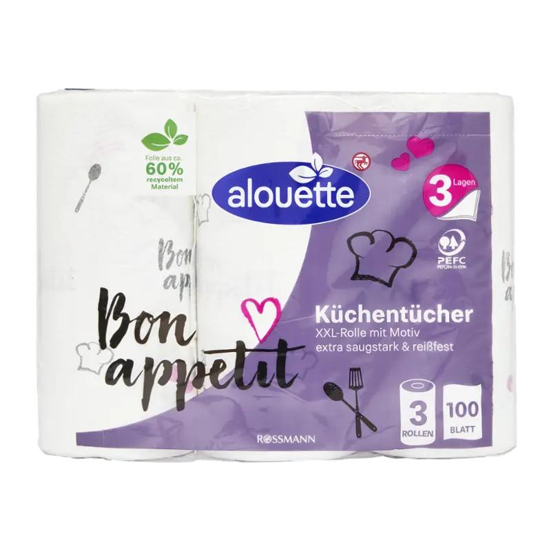 Alouette Kuchyňské utěrky 3vrstvé XXL, 69 m ROSSMANN