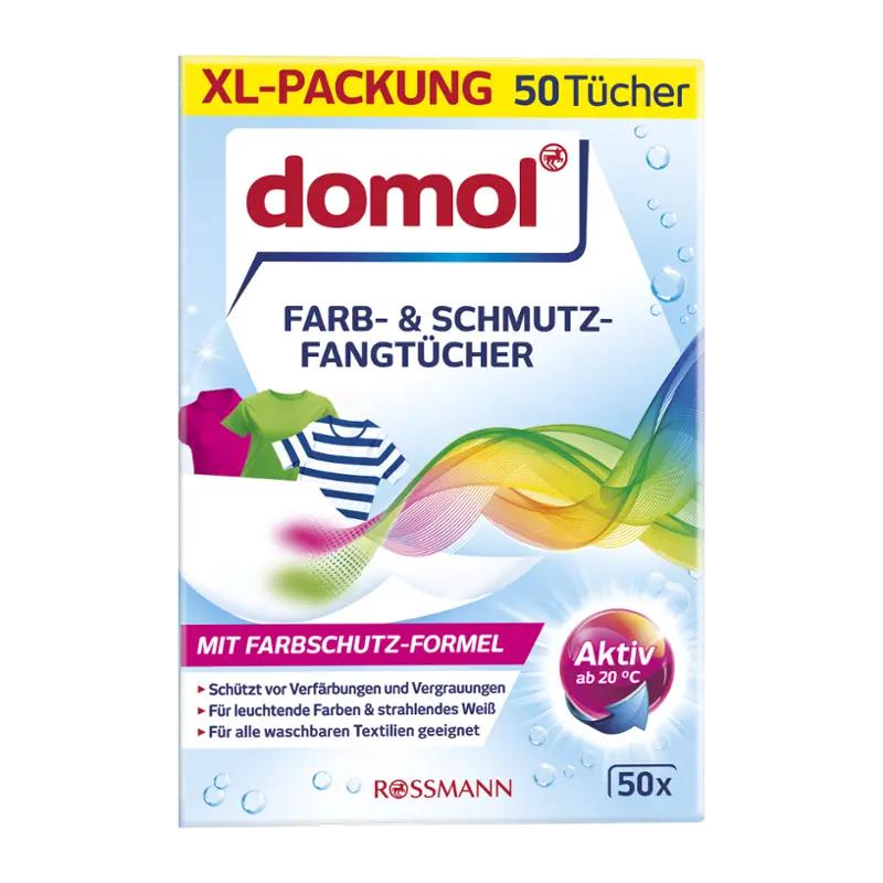 Domol Prací ubrousky proti obarvení prádla XL, 50 ks ROSSMANN