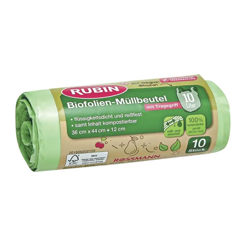 RUBIN Pytle na bio odpadky kompostovatelné 10 l, 10 ks