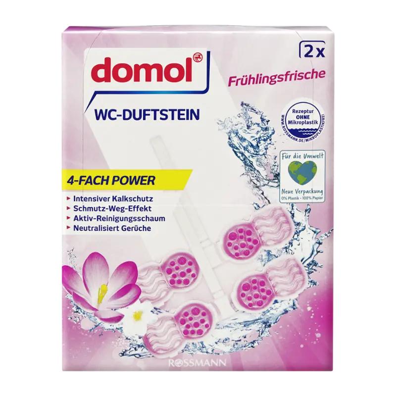 Domol WC blok 4v1 jarní svěžest 2x 48 g, 96 g ROSSMANN