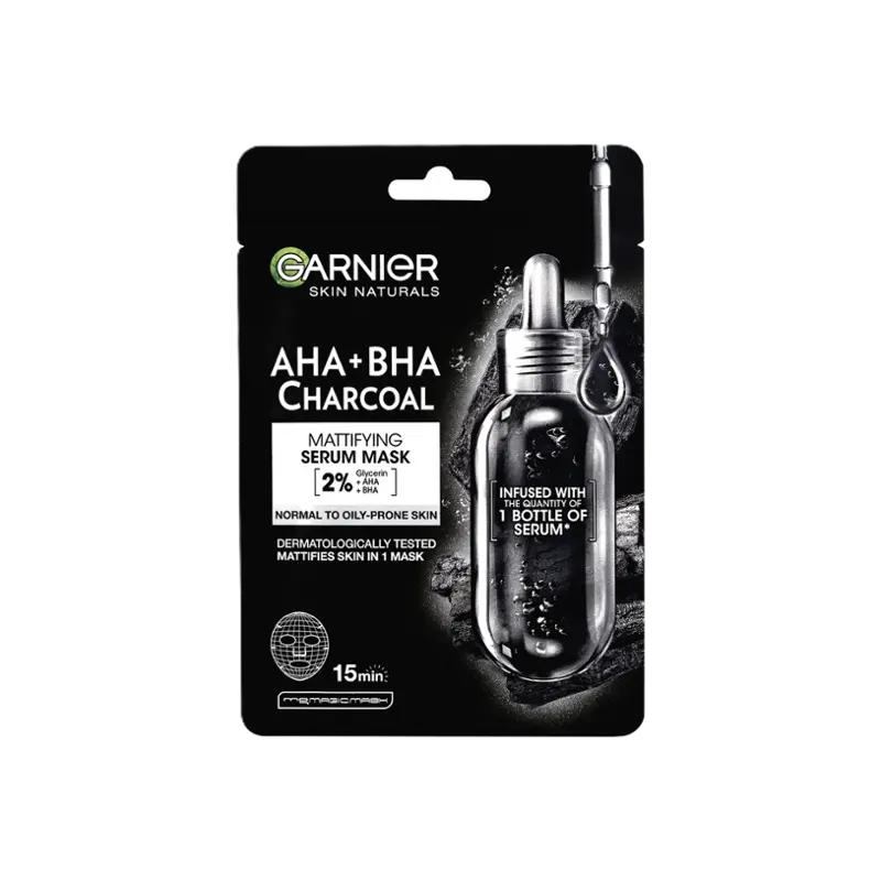 Garnier Pleťová textilní maska na rozšířené póry Pure Charcoal, 1 ks