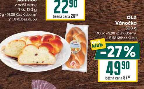 ÖLZ Vánočka 500 g 