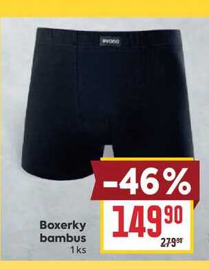 Boxerky bambus 1ks