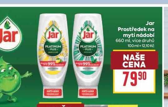 Jar Prostředek na mytí nádobí 660 ml