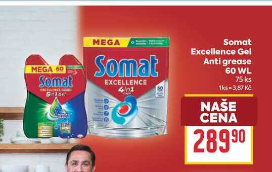 Somat Excellence Gel Anti grease 60 WL 75 ks BILLA