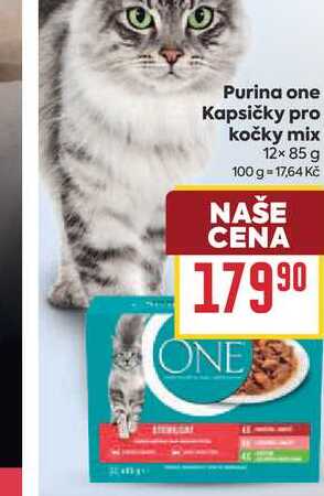 Purina one Kapsičky pro kočky mix 12× 85 g 