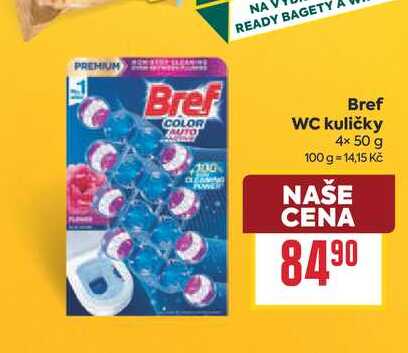 Bref WC kuličky 4× 50 g BILLA