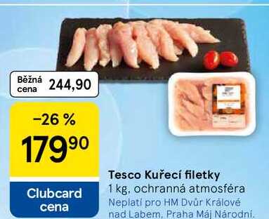 Tesco Kuřecí filetky, 1 kg 