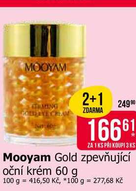 Mooyam Gold zpevňující oční krém 60 g Teta drogerie
